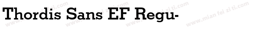 Thordis Sans EF Regu字体转换